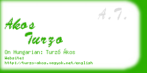 akos turzo business card